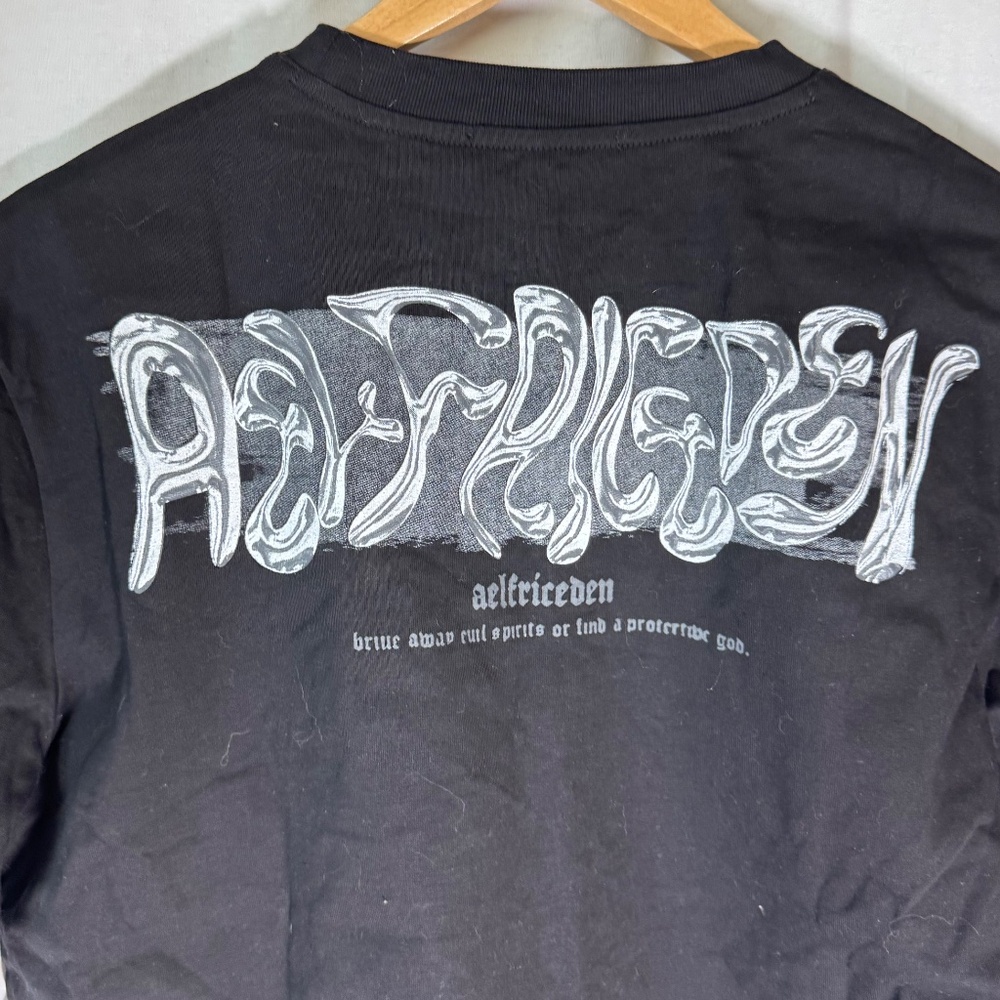 Aelfric Eden NWT Black/White/Gray Urban Graphic Tee‎ Sz L - Picture 6 of 13